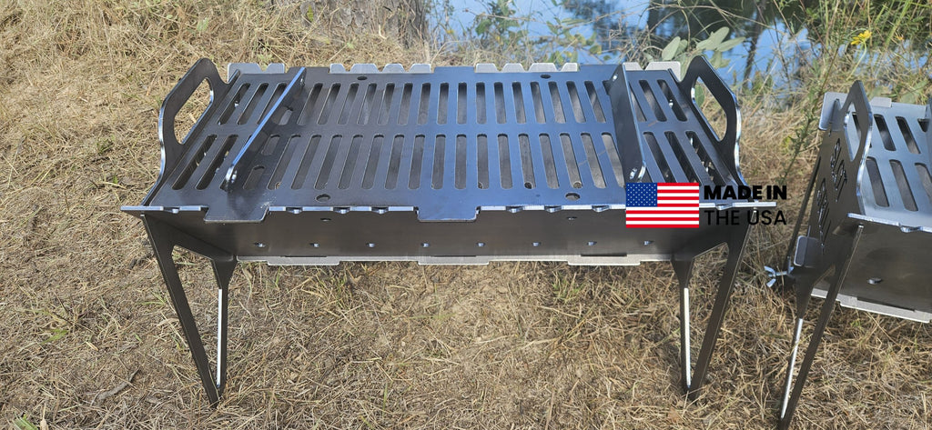Slot Grill - Carbon Steel Collapsible BBQ Grill image 3