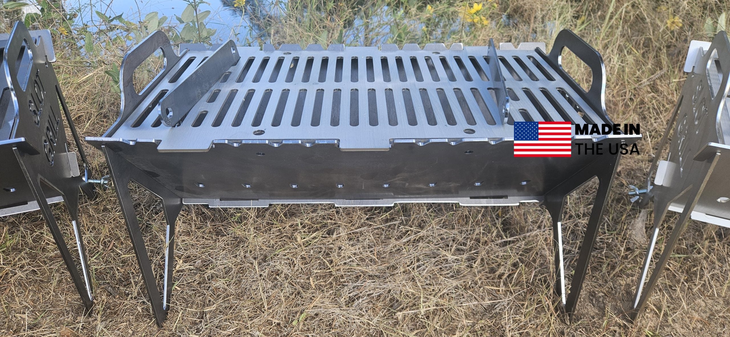 Slot Grill - Carbon Body & Stainless Steel Top Collapsible BBQ Grill image 3