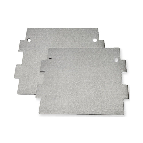 Slot Grill two griddle add-on, two brushed carbon steel griddle plates