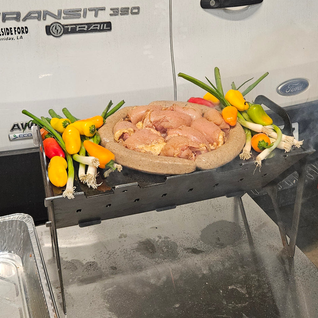 Slot Grill - Carbon Steel Collapsible BBQ Grill