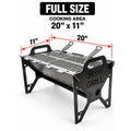 Slot Grill Full Size cooking area 20 by 11 inches