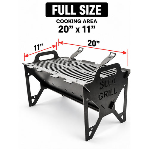 Slot Grill Full Size cooking area 20 by 11 inches