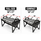 Slot Grill Full Size and Compact cooking area comparison